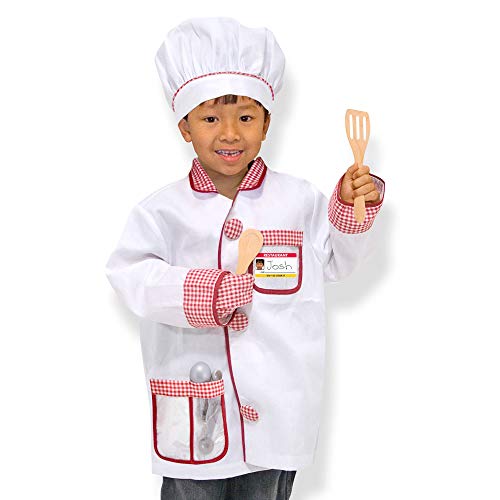 Melissa & Doug- Chef Disfraz para Niños, Multicolor, pequeña (14838)