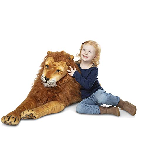 Melissa & Doug- Lion Giant Leones y Otros felinos Grandes Juguete de Pluche, Multicolor (12102)