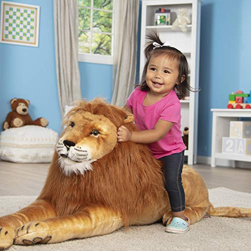 Melissa & Doug- Lion Giant Leones y Otros felinos Grandes Juguete de Pluche, Multicolor (12102)