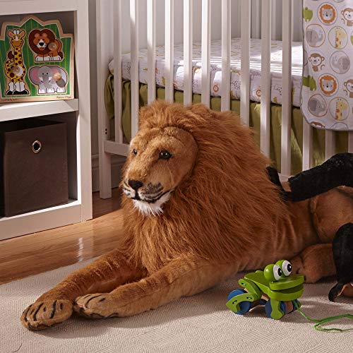 Melissa & Doug- Lion Giant Leones y Otros felinos Grandes Juguete de Pluche, Multicolor (12102)