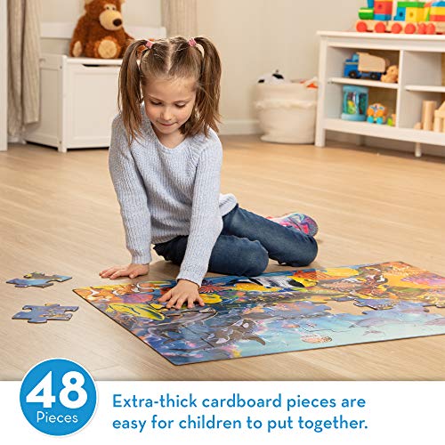 Melissa & Doug- Underwater Floor Puzzle Rompecabezas de Piso Bajo el Agua, Multicolor (427)