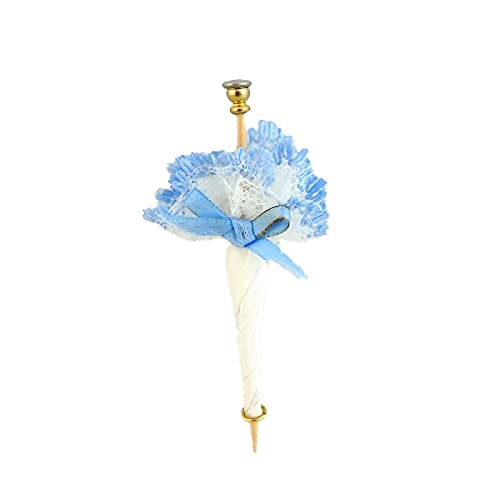 Melody Jane Casa Muñecas Mujer Sombrilla Parasol Miniatura 1:12 Hecho a Mano Azul Accesorio