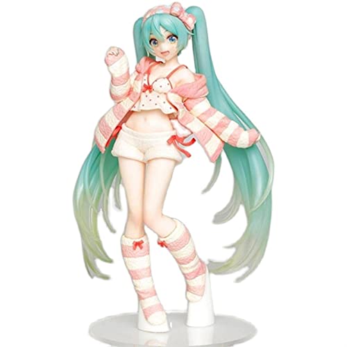 MENGLING Anime Modelo Hatsune Miku Room Wear Figura de acción CLORURO DE POLIVINILO Doll Toy Decoration Boxed Boxed Boys and Girls Ornaments Mano para Hacer (Color : Box, Size : 18cm)