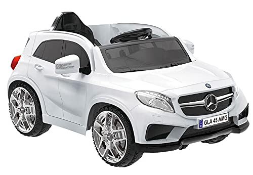 Mercedes Máquina eléctrica para niños 12 V GLA 45 AMG blanca