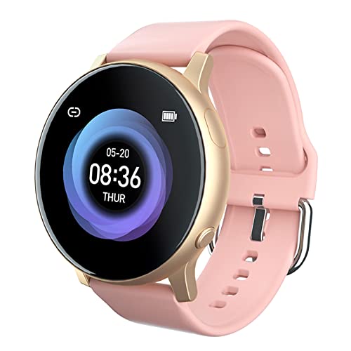 MERIGLARE Fitness Tracker Watch Pulsera Inteligente Podómetro Monitor de Reloj Inteligente Digital Impermeable para Niños Mujeres Hombres - Rosa