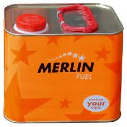 Merlin Combustible para Aviones de radiocontrol de Gasolina Expert. 5% Nitrometano. Lata de 2,5 litros