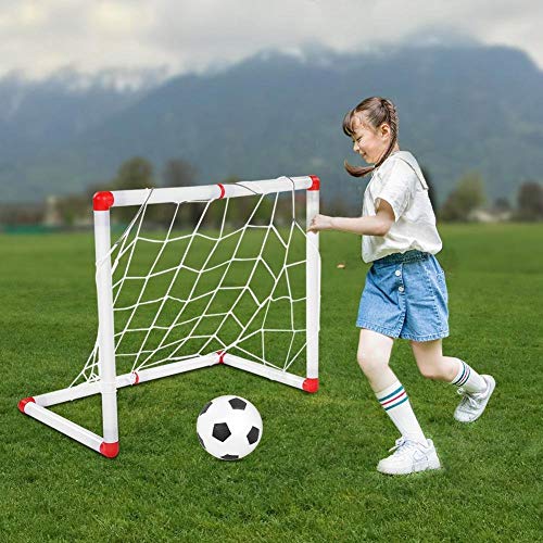 Meta de fútbol al aire libre, portería de fútbol portátil calidad Portátil Extra Fuerte Red de fútbol duradera para niños Patio trasero