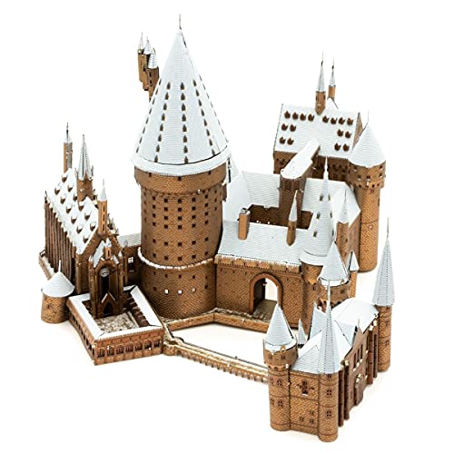 Metal Earth Premium Series Maqueta Harry Potter Castillo De Hogwarts con Nieve en Metal 3D Harry Potter