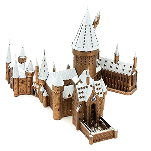 Metal Earth Premium Series Maqueta Harry Potter Castillo De Hogwarts con Nieve en Metal 3D Harry Potter