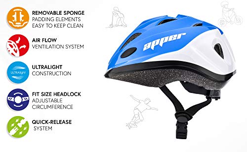 meteor Casco Bicicleta Bebe Helmet Bici Ciclismo para Niño - Cascos para Infantil - Bici Casco para Patinete Ciclismo Montaña BMX Carretera Skate Patines monopatines HB6-5