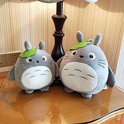 Mi Vecino Totoro Muñeca Muñeca Totoro Total de Peluche Anime Muñecas Muñecas Limpiamiento Lotus Hoja Niños Juguetes Cojín Linda Muñeca para Niños Cumpleaños Chicas,45 cm