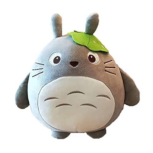 Mi Vecino Totoro Muñeca Muñeca Totoro Total de Peluche Anime Muñecas Muñecas Limpiamiento Lotus Hoja Niños Juguetes Cojín Linda Muñeca para Niños Cumpleaños Chicas,45 cm