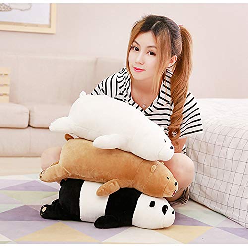 MIAOOWA Official Store 1pc 50cm Dibujos Animados Somos Osos Desnudos Juguetes De Felpa Panda Polar Brown Bear Relleno Animales Muñecas Juguetes Suaves Niños Kawaii Muñeca Para Niños Regalo 40 cm Panda