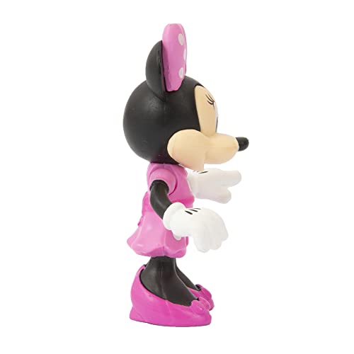 Mickey MCC07500 - Minifigura de Minni clásica de 8 cm, articulada con 4 Puntos de articulación, coleccionables, para niños a Partir de 3 años, Modelo MCC07500, Giochi Preziosi