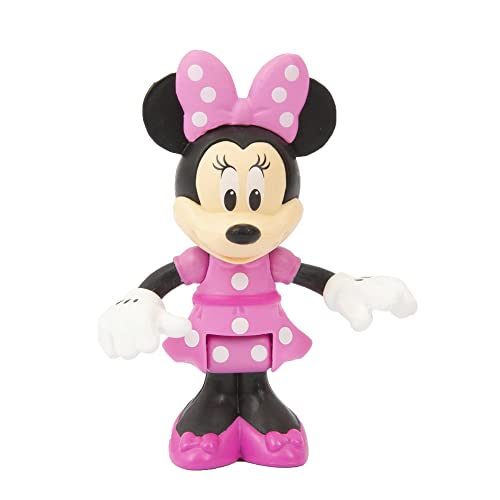 Mickey MCC07500 - Minifigura de Minni clásica de 8 cm, articulada con 4 Puntos de articulación, coleccionables, para niños a Partir de 3 años, Modelo MCC07500, Giochi Preziosi