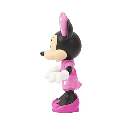 Mickey MCC07500 - Minifigura de Minni clásica de 8 cm, articulada con 4 Puntos de articulación, coleccionables, para niños a Partir de 3 años, Modelo MCC07500, Giochi Preziosi