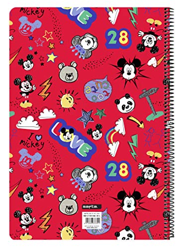 Mickey Mouse "Maker" Oficial Cuaderno Oficial 80 Hojas Tapas Duras 215x310mm