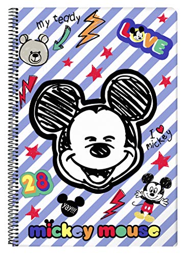 Mickey Mouse "Maker" Oficial Cuaderno Oficial 80 Hojas Tapas Duras 215x310mm