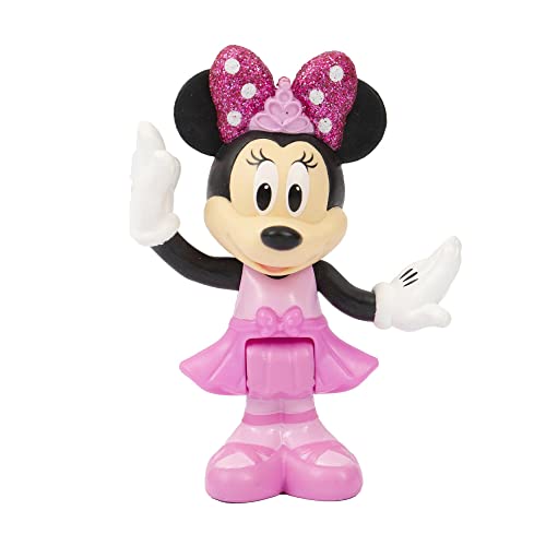 MICKEY&MINNIE, 2 Figuras articuladas de 7,5 cm con Accesorios, diseño de Bailarina, Juguete para niños a Partir de 3 años, Mcn172