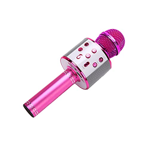 Micrófono Bluetooth Karaoke Juguete inalámbrico Mic de micrófono Handheld Handheld para niños Niñas Niños Niños Regalo de cumpleaños Equipo de Audio