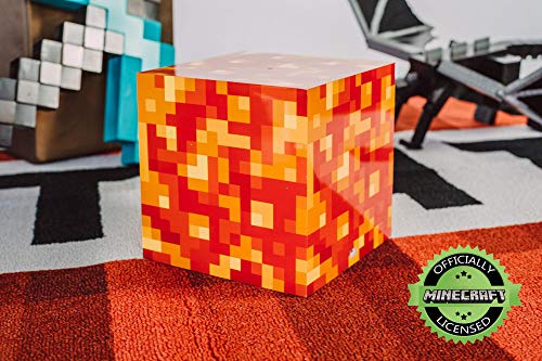 Minecraft Lava Block LED Mood Light Mood Lighting | 6 Inches Tall