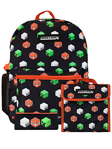 Minecraft Mochila para Niños Set de 4 Piezas