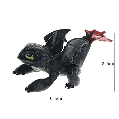 MINGZE Dragons, como Entrenar a tu dragón, Q Versión Muñeca sin Dientes Nightingale, Adulto Niños Juguete Adornos de Personajes de Dibujos Animados (B)