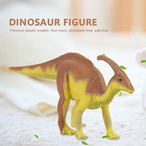 Mini figura realística del dinosaurio, juguetes educativos plásticos del dinosaurio Parasaurolophus de los modelos para los niños de los muchachos y de las muchachas Regalo de los niños, no tóxico, li