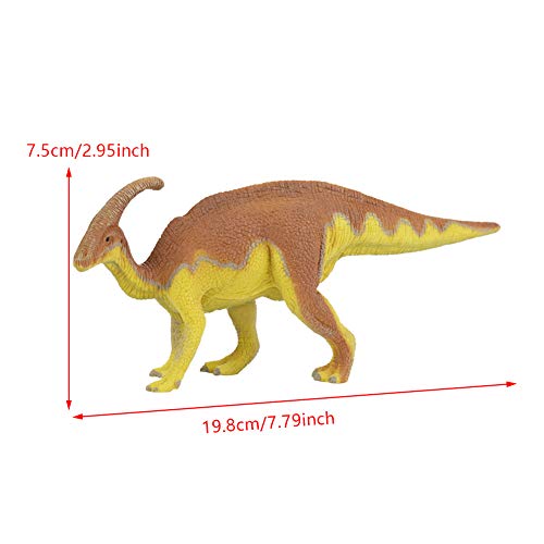 Mini figura realística del dinosaurio, juguetes educativos plásticos del dinosaurio Parasaurolophus de los modelos para los niños de los muchachos y de las muchachas Regalo de los niños, no tóxico, li