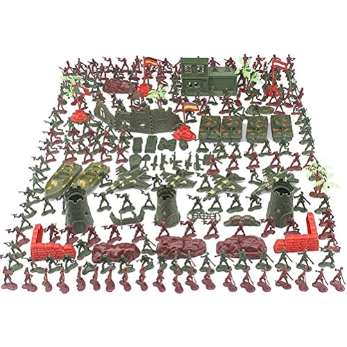 Mini Figuras de Soldados de Juguete, 290 Piezas, Juego Militar para Hombres del ejército, Juego de Base Militar, Juego de Soldados de Guerra, para Regalo de Fiesta