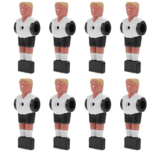 Mini Resina de Fútbol Figurines: 8Pcs Tabla de Fútbol Juego Muñecas de Fútbol Atletles Figura Desk Desk Soccer Game Accesorios