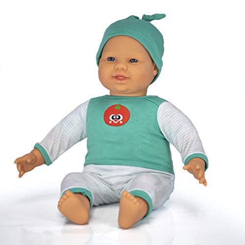 Miniland- Baby Blandito Europeo 40cm Muñeco, Color (31061)