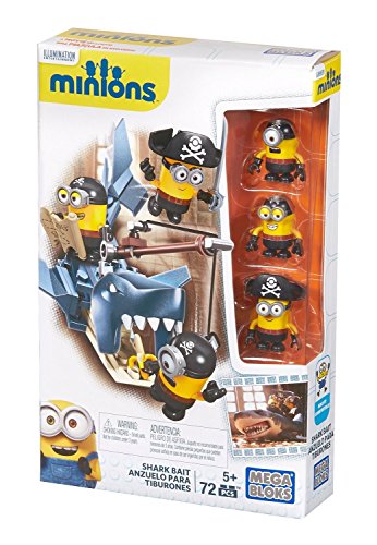 MINIONS - Juego de construcción, atrapar al tiburón (Mattel CNF54)