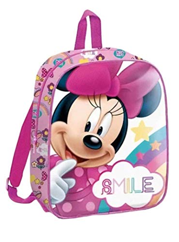 Minnie Mouse 29cm Mochila Tiempo Libre y Sportwear Infantil, Juventud Unisex, Multicolor (Multicolor), 29 cm