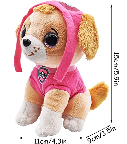 Miotlsy Perro Juguete - Juguetes de Peluche 15 cm Muñeca de Perro de Dibujos Animados Sentirse Cómodo Juguete Regalo para Niños, Chicos, Mascotas