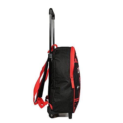 Miraculous / Ladybug 31cm Rolling Backpack Negro y Rojo Bagtrotter