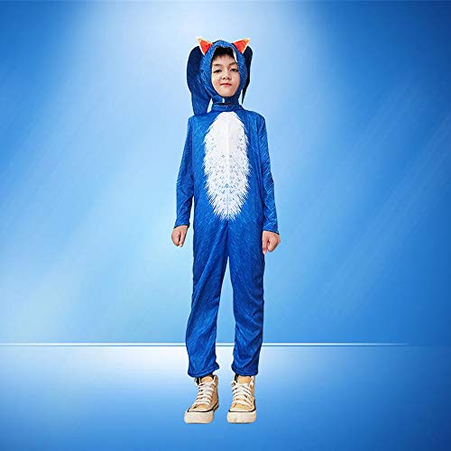 MKIU Disfraz de Halloween, Disfraz de Cosplay Infantil Sonic The Hedgehog, Adecuado para niños,2,L