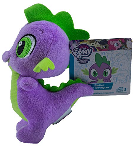 MLP My Little Pony - Caballo de peluche de 12 cm, para niños, niñas y niños, para coleccionar, acurrucarse y jugar (pico del dragón, verde/morado)