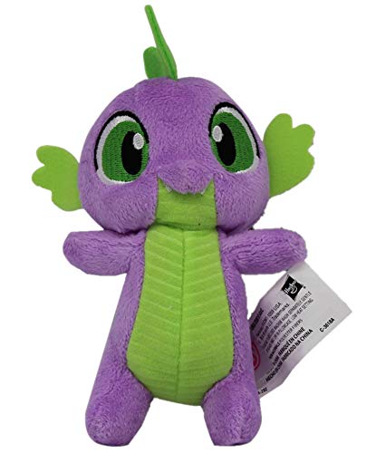 MLP My Little Pony - Caballo de peluche de 12 cm, para niños, niñas y niños, para coleccionar, acurrucarse y jugar (pico del dragón, verde/morado)