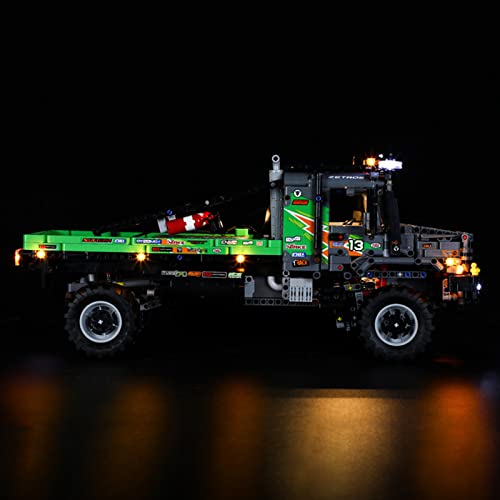 MNVOA Kit De Luz LED para Lego Technic Camión De Trial 4X4 Mercedes-Benz Zetros, No Incluye El Modelo Lego, Compatible con Ladrillos De Construcción Lego Modelo 42129