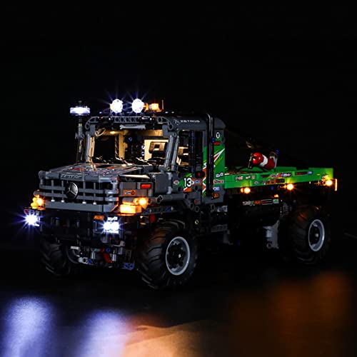 MNVOA Kit De Luz LED para Lego Technic Camión De Trial 4X4 Mercedes-Benz Zetros, No Incluye El Modelo Lego, Compatible con Ladrillos De Construcción Lego Modelo 42129