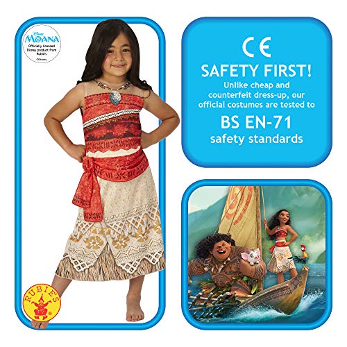 Moana - Disney Princess - Disfraces de Niño Disfraz - Grande - 128cm - Edad 7-8