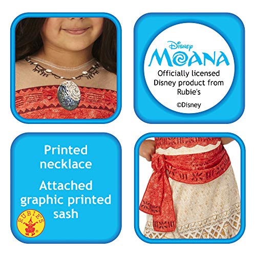 Moana - Disney Princess - Disfraces de Niño Disfraz - Grande - 128cm - Edad 7-8