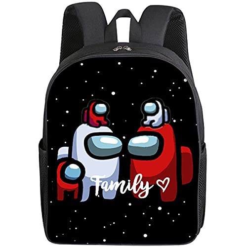 Mochila Among Us, Mochilas Escolares para niños Mochila Escolar de Juego de Hombre Lobo Mochila Escolar de Dibujos Animados para niños Estudiantes de Primaria y Secundaria