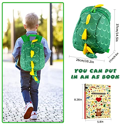 Mochila de dinosaurio para niños, arnés de seguridad, mochila pequeña, bolsa escolar de dibujos animados para niños y niñas