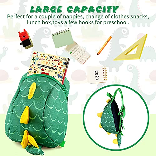 Mochila de dinosaurio para niños, arnés de seguridad, mochila pequeña, bolsa escolar de dibujos animados para niños y niñas