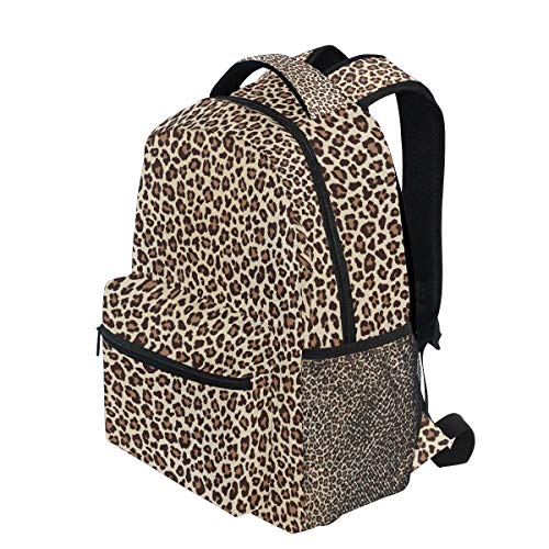 Mochila Escolar de Leopardo Animal de Gemoetric para niños niñas niños Bolsa de Viaje Bookbag