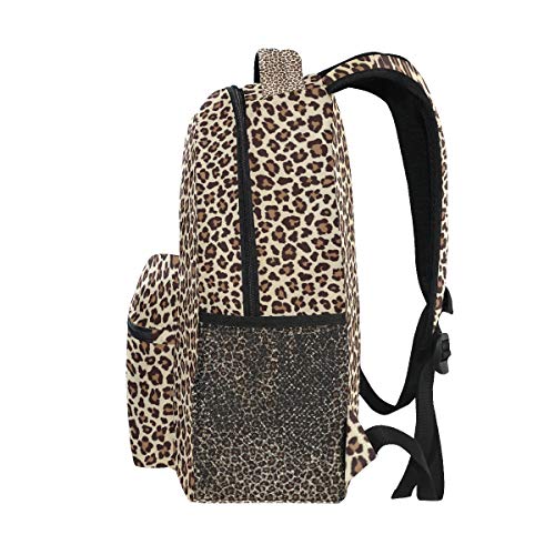 Mochila Escolar de Leopardo Animal de Gemoetric para niños niñas niños Bolsa de Viaje Bookbag