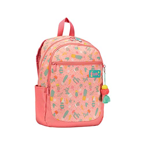 Mochila Escolar Estampado Cactus Pink - Emelinda