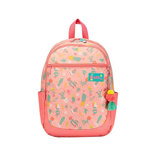 Mochila Escolar Estampado Cactus Pink - Emelinda